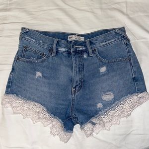 Free People denim shorts